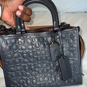 Coach Rogue 25 Mignight Navy- Signature Leather